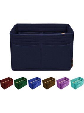 Purse Organizer Insert - Felt Tote Bag Divider with 5 Sizes for Handbag Storage